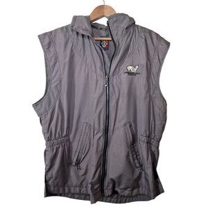 Sun Ice Golf Vest Men's Large Full Zip Jasper Park Lodge Logo